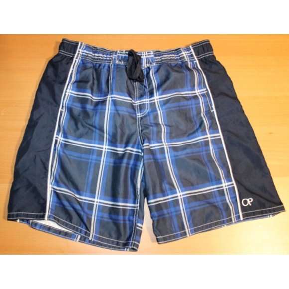 Mens Ocean Pacific Drawstring  Surf  Swim Suit Board Shorts Trunks Large 36-38 - Picture 1 of 6